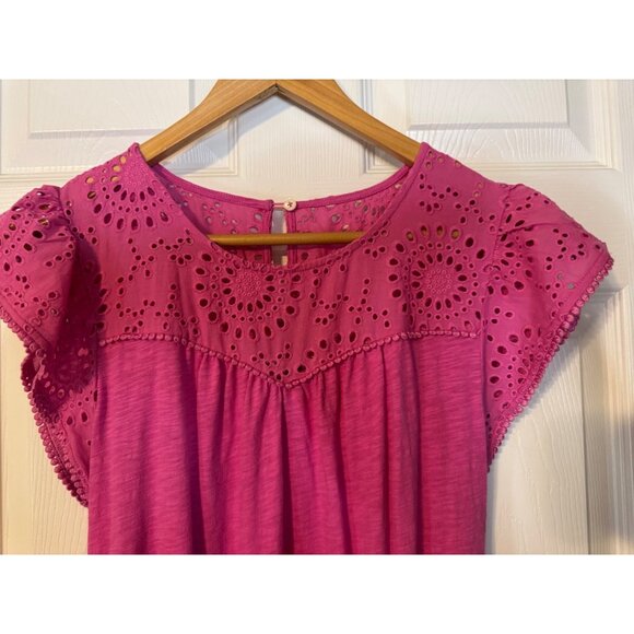 Boden Maxi Dress 8 L Cotton Colorful Smocked Pockets Short Sleeve Washable NEW - Picture 11 of 16